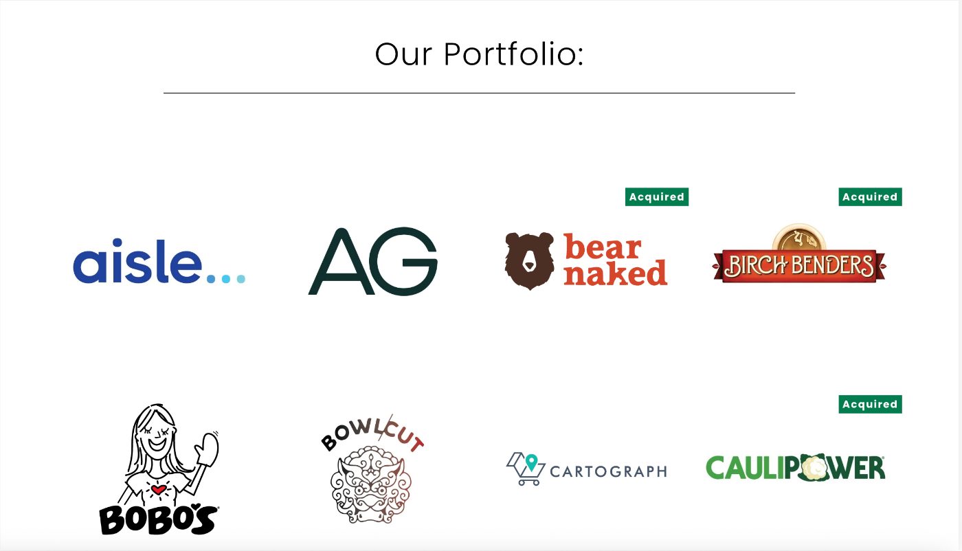 BFG Portfolio page before the redesign