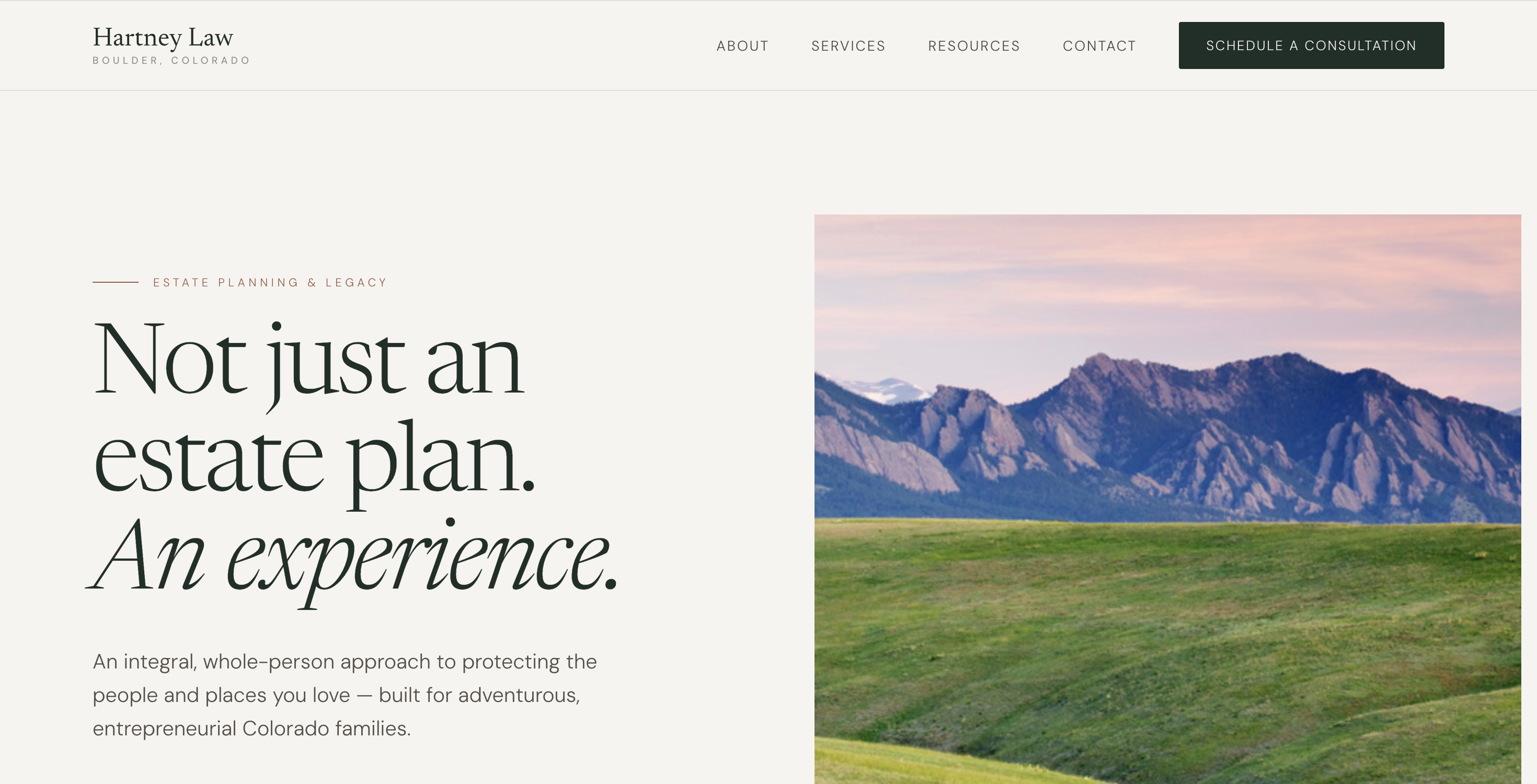 Law Firm redesign concept